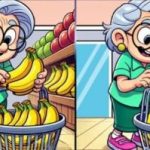 Super puzzle: găsește 3 diferențe în imaginea cu bunica cu